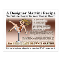 Cheesecake Brownie Martini Recipe Postcard