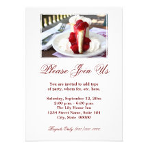 Cheesecake Invitations