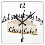 Cheesecake Wall Clock