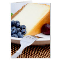 Cheesecake With Fruit Card
