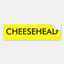 CHEESEHEAD BUMPER STICKER