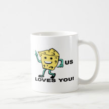 Cheesus Loves you from www.urbanmist.com Coffee Mug