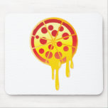 Cheesy pizza mousepads