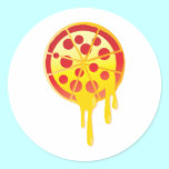 Cheesy pizza stickers