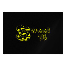 Cheesy Sweet 16 Invite