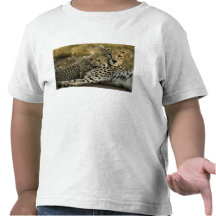 Cheetah, Acinonyx jubatus, with cub in the Masai 2 Tee Shirt