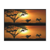 Cheetah and Gazelle book markers