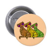 Cheetah Cool Cats Buttons