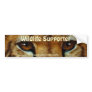 CHEETAH EYES Wildlife Supporter BUMPER STICKER