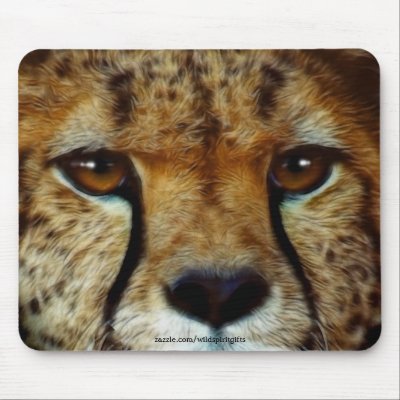 CHEETAH FACE Mousemat Mousepad by WildSpiritGifts