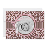 Cheetah Girl Announcement Card