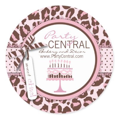 Cheetah Girl Business Sticker by LetsCelebrateDesigns