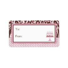 Cheetah Girl Gift Label M