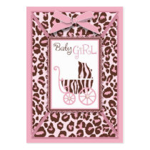 Cheetah Girl Gift Tag Pink A Business Cards