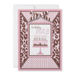 Cheetah Girl Invitation Card