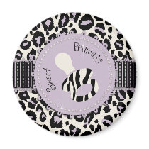 Cheetah Girl Magnet Lilac