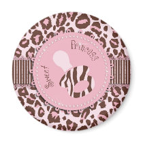 Cheetah Girl Magnet Pink B
