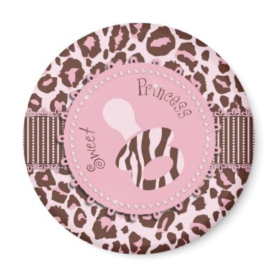 Cheetah Girl Magnet Pink B by LullabyeDreams