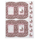 Cheetah Girl Mini Puff Box Template Personalized Flyer