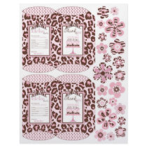 Cheetah Girl Party Favour Mini Puff Box