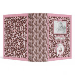 Cheetah Girl Photo Album Pink Vinyl Binders