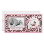 Cheetah Girl Photo Card Pink