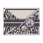 Cheetah Girl Postcard 2 Lilac