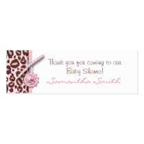 Cheetah Girl Skinny Gift Card Pink B Business Card