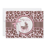 Cheetah Girl Square Pink D2 Personalized Invite