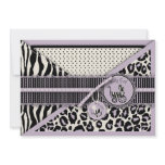 Cheetah Girl TY Card Lilac Invite