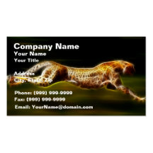 Cheetah Hunting His Prey Business Cards