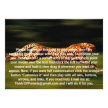 Cheetah Hunting His Prey Custom Invite