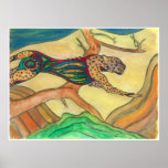 Cheetah in armour poster