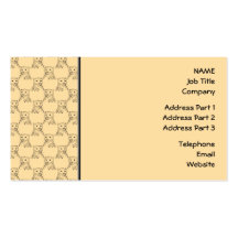 Cheetah Pattern on Beige. Business Cards