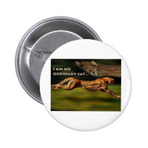 Cheetah Pinback Button
