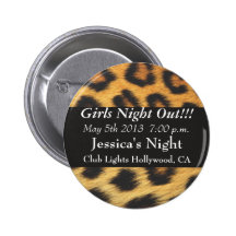 Cheetah Print Pinback Buttons