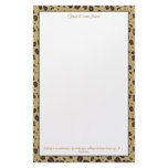 Cheetah Print Stationery Paper