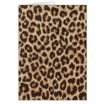 Cheetah Skin Print Greeting Card