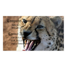 Cheetah Snarl Business Cards