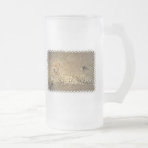 Cheetah Spots Frosted Beer Mug