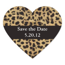 Cheetah Heart Sticker