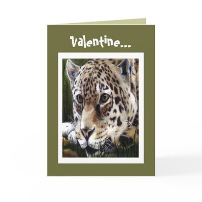Cheetah Valentine Card by SherryHolderHunt