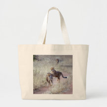 Cheetahs in Namibia Canvas Bags