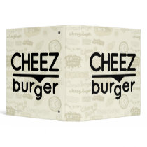 Cheezburger Logo (black) 3 Ring Binder