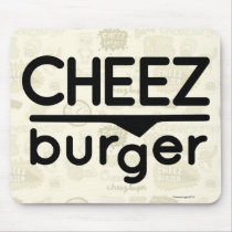 Cheezburger Logo (black) Mousepad