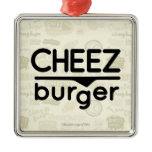 Cheezburger Logo (black) Christmas Tree Ornaments