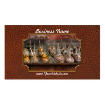 Chef - Caramel apples for sale Business Card Templates