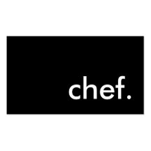 chef. (colour customizable) business card template