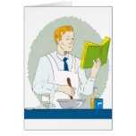 chef cook baker retro greeting cards
