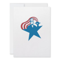 Chef Cook Baker Serving Hot Food Stars Stripes Custom Announcements